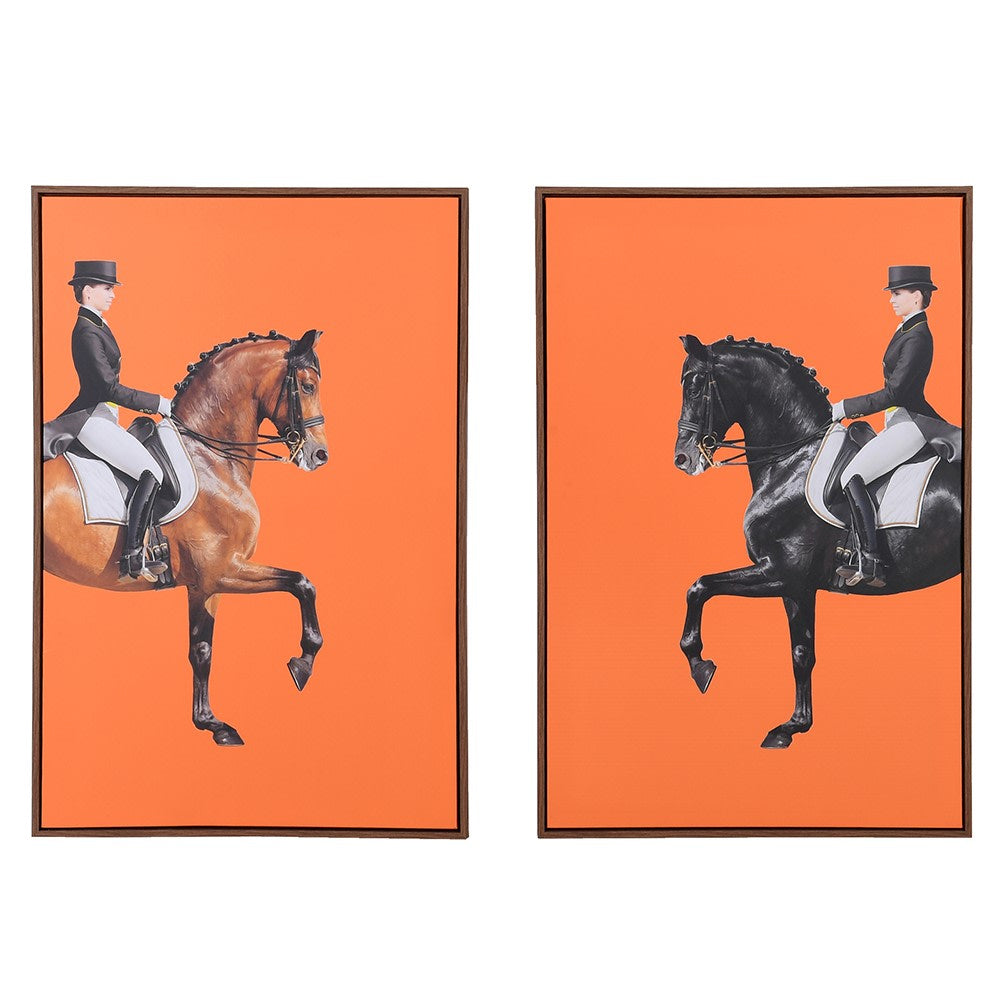 Equestrian Framed Picture – Set of Two