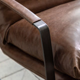 Erasmus Lounger – Brown Leather