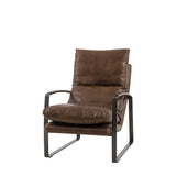 Erasmus Lounger – Brown Leather