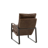 Erasmus Lounger – Brown Leather