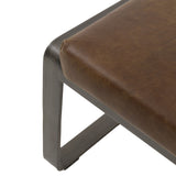 Erasmus Stool – Brown Leather