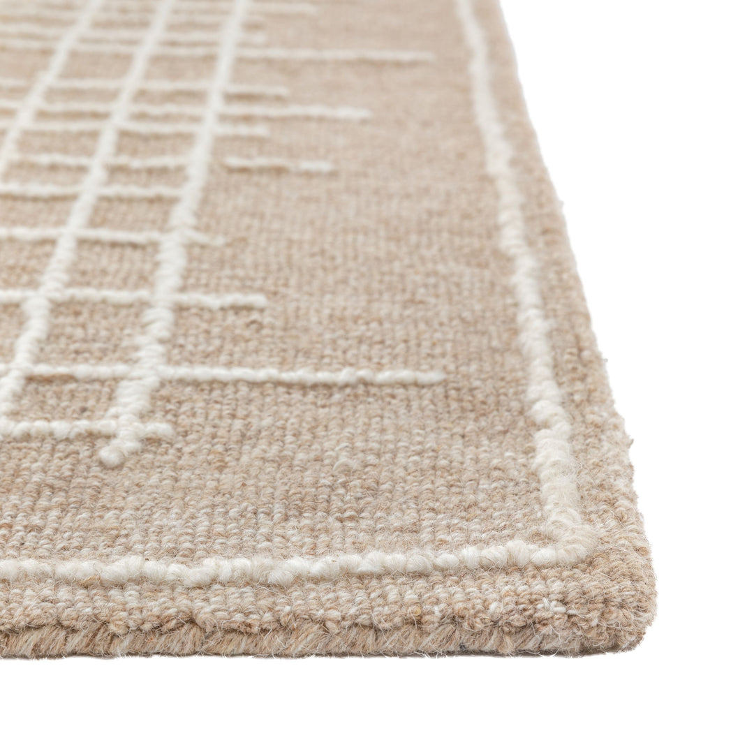 Esme Tufted Cream Rug – Large