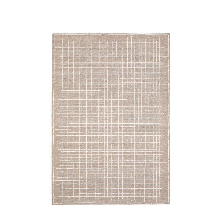 Esme Tufted Cream Rug – Small