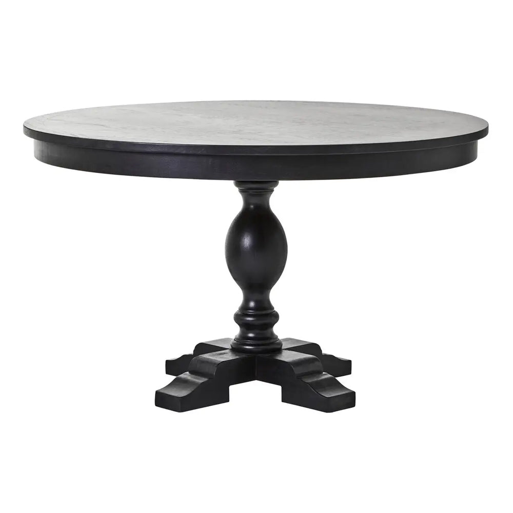 Estrid Dining Table – Matte Black Oak