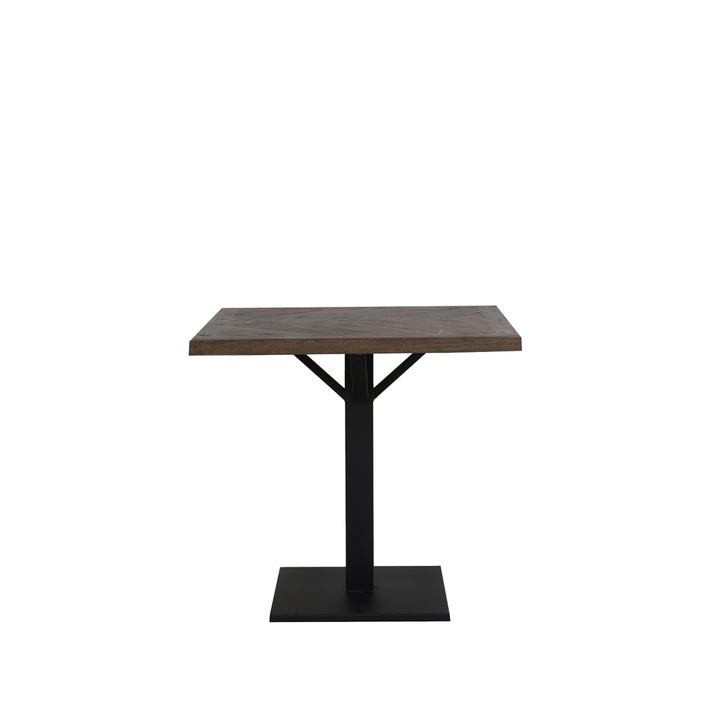 Light & Living Chisa Dining Table with Brown Wooden Top