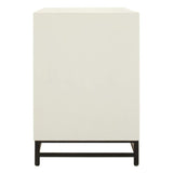 Evangeline Geometric Sideboard – White