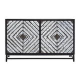 Evangeline Geometric Sideboard – Black