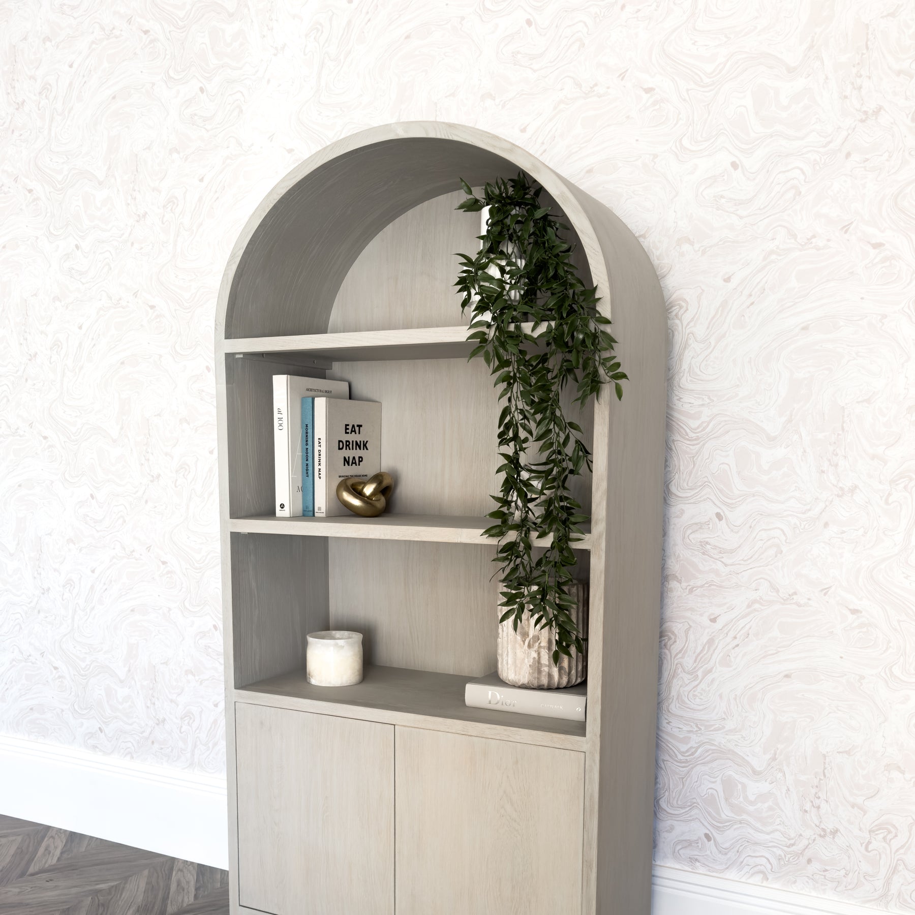 Finnick Arched Display Cabinet – Shropshire Design