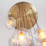 Florence Cascading Pendant Light – 13 Lights – Antique Brass