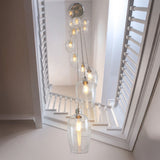 Florence Cascading Pendant Light – 13 Lights – Bright Nickel
