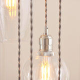Florence Cascading Pendant Light – 13 Lights – Bright Nickel