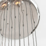 Florence Cascading Pendant Light – 13 Lights – Bright Nickel