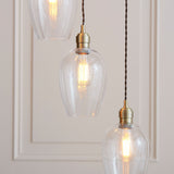 Florence Cascading Pendant Light – 7 Lights – Antique Brass