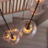 Florence Cascading Pendant Light – 7 Lights – Antique Brass