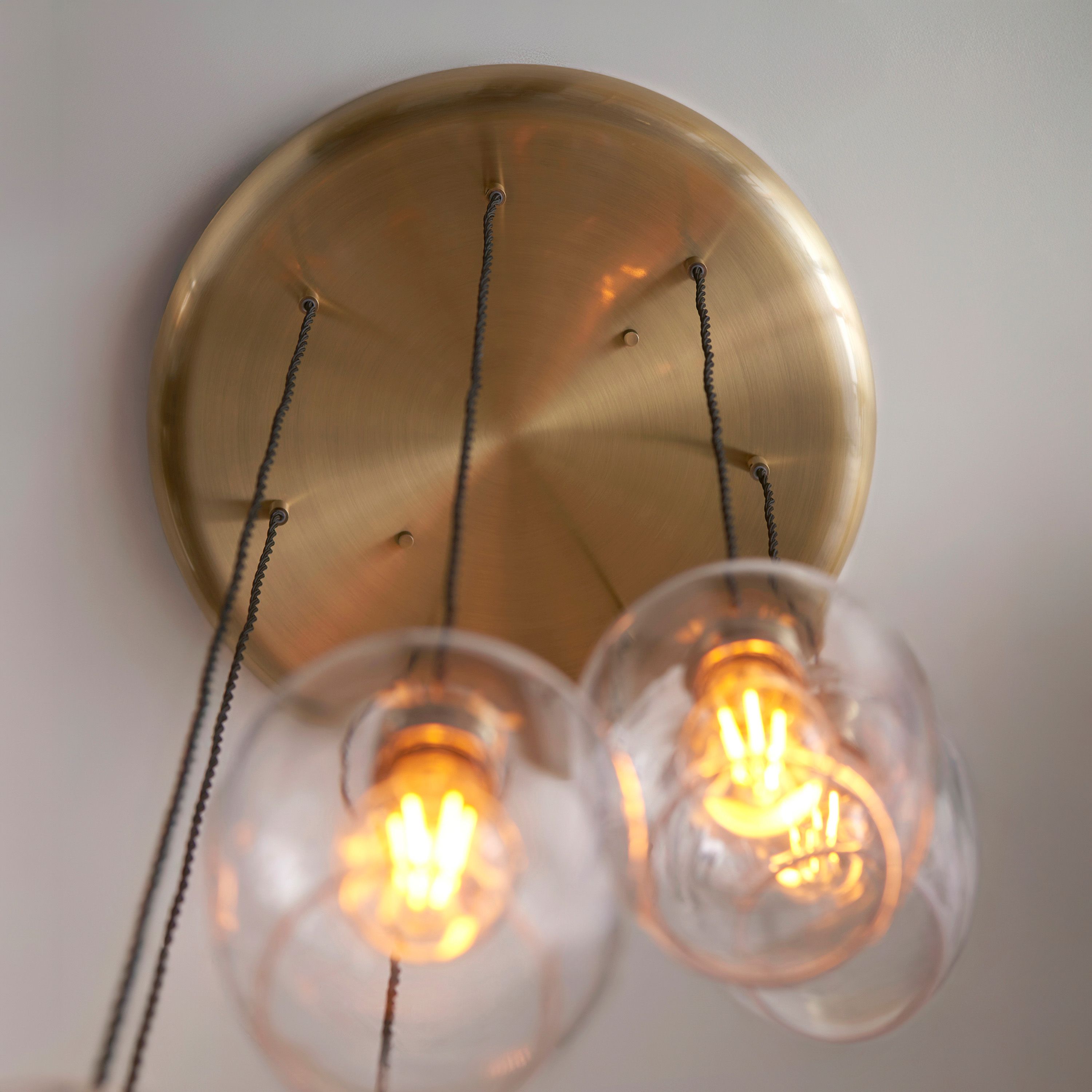 Florence Cascading Pendant Light – 7 Lights – Antique Brass
