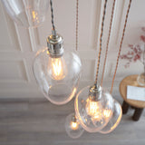Florence Cascading Pendant Light – 7 Lights – Bright Nickel
