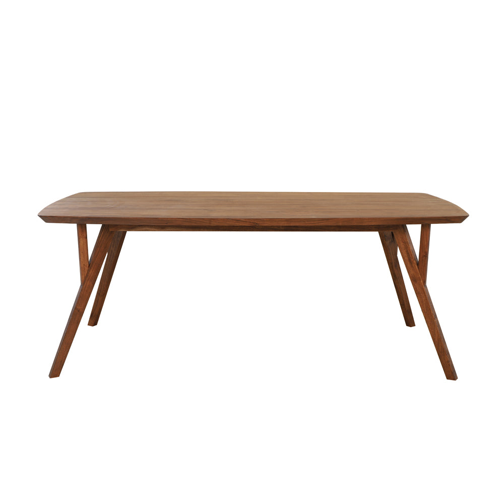 Light & Living Quenza Dining Table in Brown Acacia Wood – 220cm