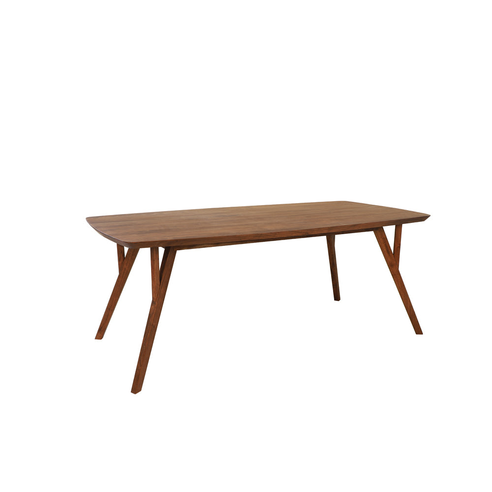 Light & Living Quenza Dining Table in Brown Acacia Wood – 220cm