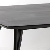 Light & Living Quenza Dining Table in Matt Black Acacia Wood – 220cm