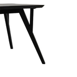 Light & Living Quenza Dining Table in Matt Black Acacia Wood – 220cm