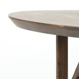 Light & Living Quenza Round Dining Table in Brown Acacia Wood – Large