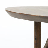 Light & Living Quenza Round Dining Table in Brown Acacia Wood – Small