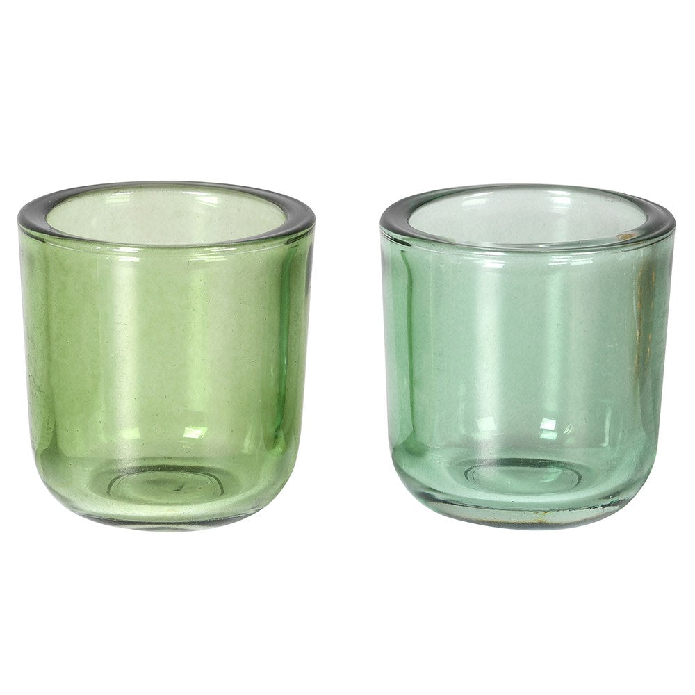 Forest Green Candle Holders – Set of 4 – Excess Stock