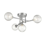 Franklite Abstraction Ceiling Light – 4 Lights – Chrome