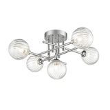 Franklite Abstraction Ceiling Light – 5 Lights – Chrome