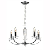 Franklite Artemis Chrome Pendant Light – 5 Lights