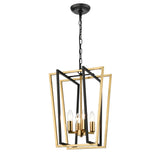 Franklite Aviary Pendant Light – Black and Brass – Large