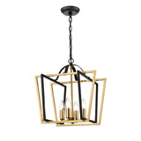 Franklite Aviary Pendant Light – Black and Brass – Small