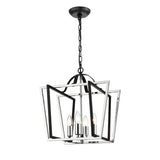 Franklite Aviary Pendant Light – Black and Chrome – Small