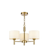 Franklite Barolo Light Fitting – 3 Lights – Aged Brass