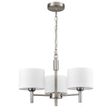 Franklite Barolo Light Fitting – 3 Lights – Satin Nickel