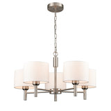 Franklite Barolo Light Fitting – Satin Nickel – 5 Lights
