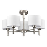Franklite Barolo Light Fitting – Satin Nickel – 5 Lights