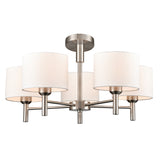 Franklite Barolo Light Fitting – Satin Nickel – 5 Lights