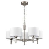 Franklite Barolo Light Fitting – Satin Nickel – 5 Lights