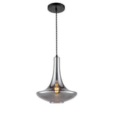 Franklite Bordeaux Pendant Light – Smoked Glass