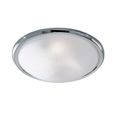 Franklite Brackley Flush Ceiling Light – 40cm – Chrome