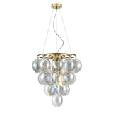 Franklite Bubbles Pendant Light – 4 Lights – Brushed Brass