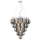 Franklite Bubbles Pendant Light – 6 Lights – Chrome