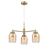 Franklite Caligo Ceiling Light – 3 Lights – Aged Brass