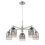 Franklite Caligo Ceiling Light – 5 Lights – Satin Nickel