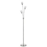 Franklite Campani Floor Lamp – Chrome and Satin Nickel