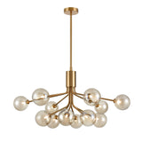 Franklite Cosmic 12 Light Pendant - Antique Gold