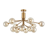 Franklite Cosmic 12 Light Pendant - Antique Gold