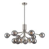 Franklite Cosmic 12 Light Pendant - Satin Nickel