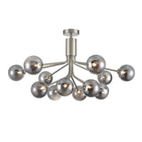 Franklite Cosmic 12 Light Pendant - Satin Nickel